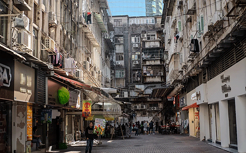 馬統領圍 試點整治過街天線